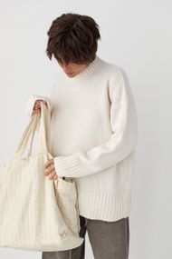 Однотонна в'язана кофта з широкими рукавами - молочний цвет, ONE SIZE (є розміри)