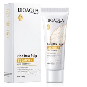 Пінка для вмивання з рисом Bioaqua Rice Raw Pulp Cleanser