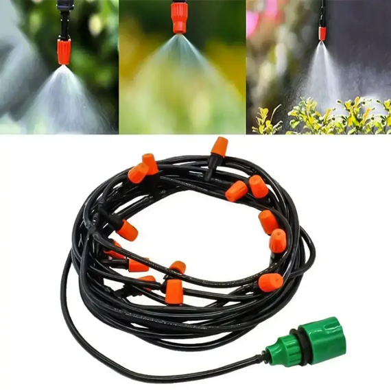 Туманоутворювач садовий 21 м для відкритих майданчиків, альтанок і саду, теплиць, легкий монтаж