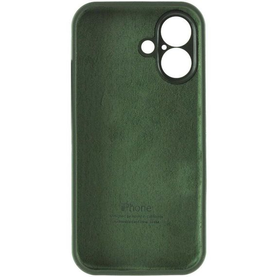 Чехол Silicone Case Full Camera Protective (AA) для Apple iPhone 16 (6.1") Зеленый / Cyprus Green | Зображення 5