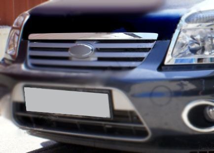 Накладка на кромку капота Полірована нержавіюча сталь для Ford Connect 2010-2013 рр | Зображення 2