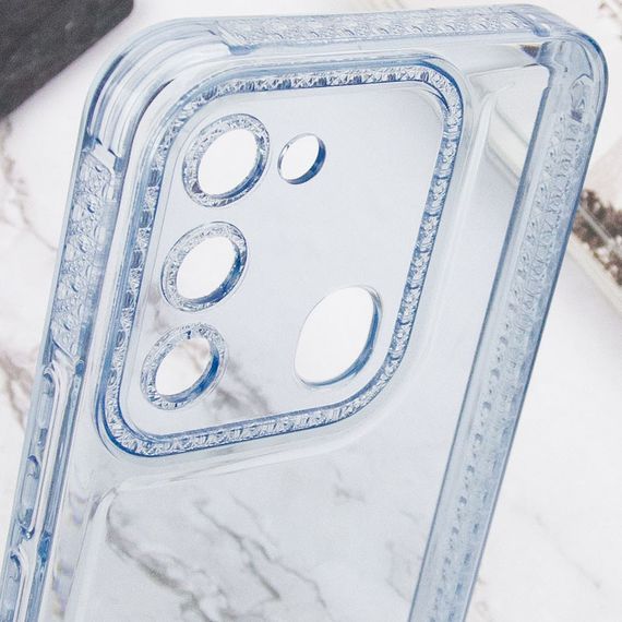 Чохол TPU Starfall Clear для TECNO Spark 8C Блакитний | Зображення 2