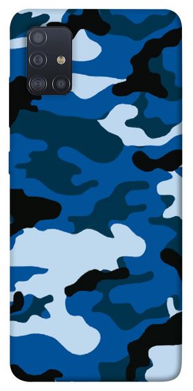 Чохол IBANAN Синій камуфляж 3 для Samsung Galaxy M51, Синій
