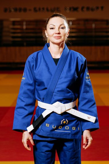 Синє кімоно для дівчат/жінок, джиу-джитсу, TM BUDOGI, зріст 190 см, щільність 450 гр/м.кв. | Зображення 1