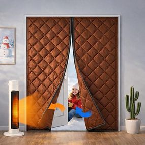 Теплі штори на дверях (на магнітах) 0,95*2,1 м