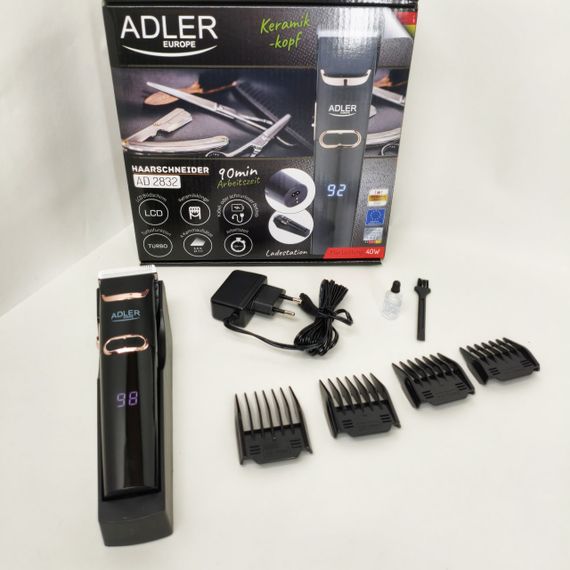 Професійний тример з набором насадок Adler AD 2832, Модний машинка для стрижки волосся FU-45 | Зображення 5