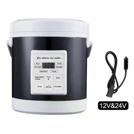 Автомобільна мультиварка Car Multivarka 12V/24V • Мультиварка в машину для легкового авто, фури, подорожей і комфортного приготування їжі в дорозі