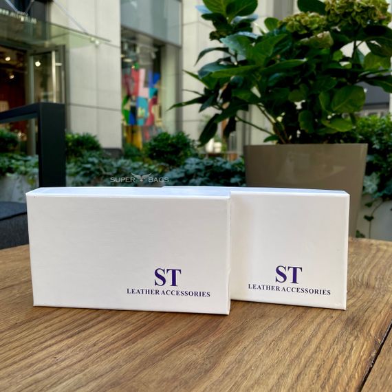 Чорна ключниця з натуральної шкіри із відділенням для грошей ST Leather B416 | Зображення 4