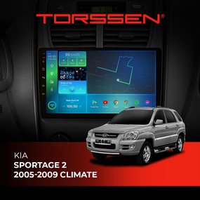 Штатна магнітола Torssen Kia Sportage 2 05-09 climate NF9 Carplay