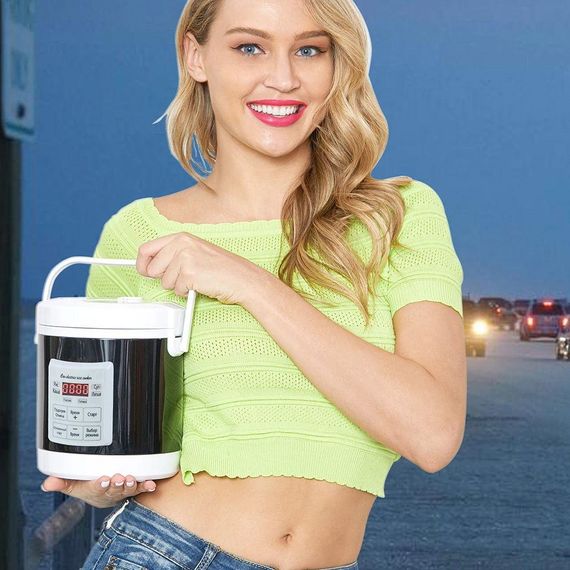 Автомобільна мультиварка 1 л, від прикурювача 12В/24В / Мультиварка в машину для далекобійника | Зображення 5