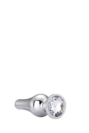 DT21825 анальна пробка конічної форми Dream Toys GLEAMING LOVE SILVER PLEASURE PLUG L sexstyle | Зображення 2