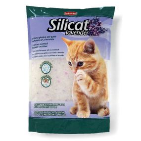 Силикагелевый наполнитель Padovan Silicat Lavender с ароматом лаванды 5 л