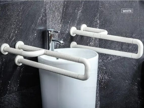 Поручень посилений SanStore з поворотною ніжкою білий HS-002A | Зображення 4