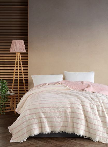 Муслінове покривало Moss Exclusive Muslin 230 х 250 см. Pudra