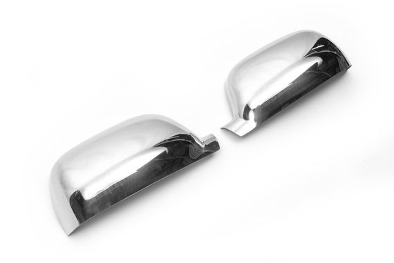 Накладки на зеркала 2003-2007 (2 шт, нерж) Carmos - Турецкая сталь для Volkswagen Touareg | Зображення 5