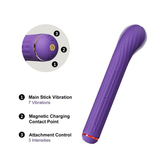 Вібратор Otouch Magic Stick S1 Plus - Purple Sex Aura | Зображення 6
