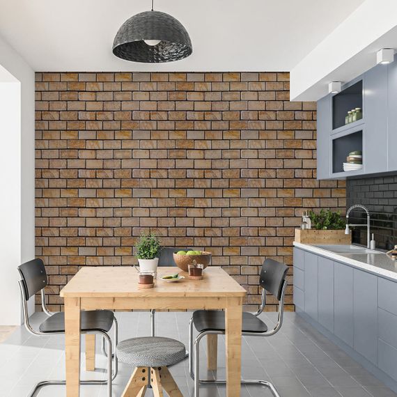 Декоративна ПВХ панель цегла 960х480х4мм Коричневий мармур SW-00001428 | Зображення 5