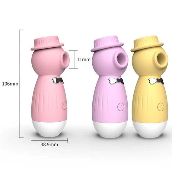 Кліторальний вакуумний вібратор в капелюшку Wo-sex Lilo USB - Рожевий | Зображення 5