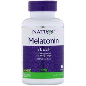 Мелатонін для сну Natrol Melatonin 3 mg 240 Tabs NTL-16068