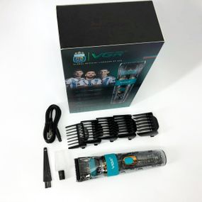 Електрична машинка для стрижки побутова VGR V-695, Набір для стрижки волосся на акумуляторі WR-17