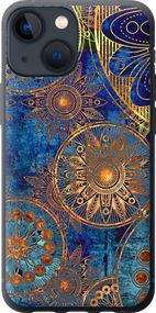 Чехол на iPhone 13 Mini Золотой узор "678u-2373-17620"