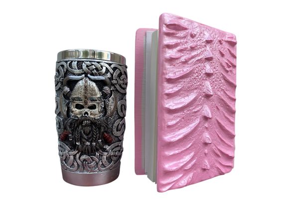 Подарунковий набір Стакан 3D Вікінг Лицарь і Блокнот 3D «Дракон Єдинорога» | Зображення 1