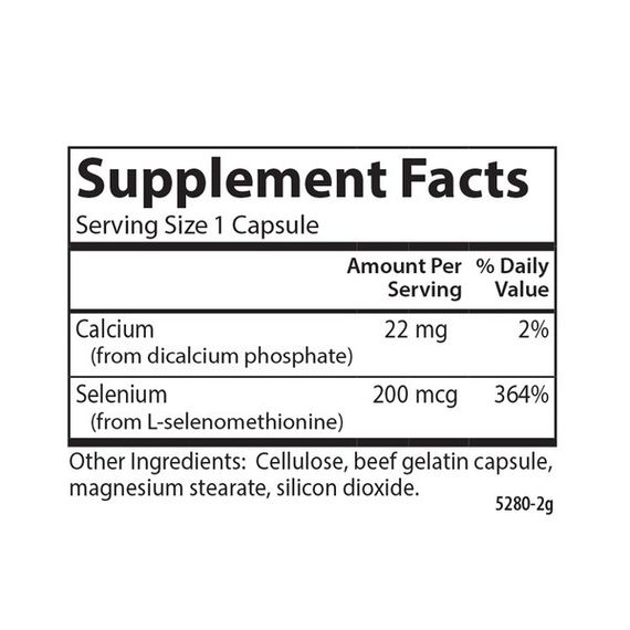 Селен Carlson Labs Selenium 200 mcg 180 Soft Gels | Зображення 1