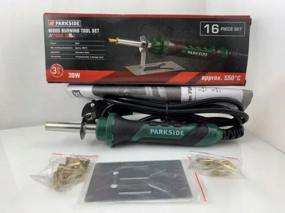 Обжигатель-паяльник по дереву PBMK 30 A1 Parkside 19см Зеленый