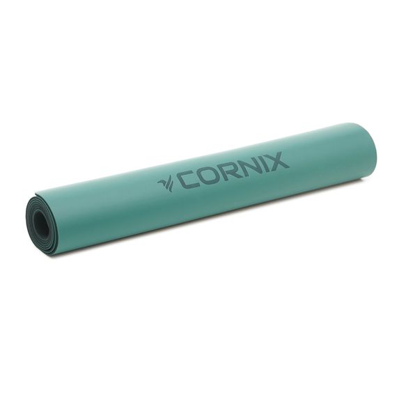 Килимок спортивний Cornix PU 183 x 68 x 0.4 см для йоги та фітнесу XR-0318 Turquoise | Зображення 1