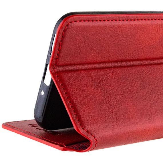 Шкіряний чохол-книжка GETMAN Cubic (PU) для Realme 11 4G Червоний | Зображення 5