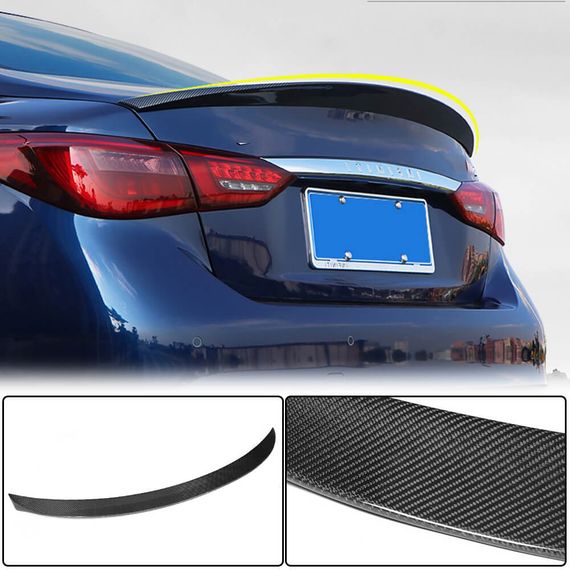 Спойлер V7 (для Q50, Карбон) для Infiniti Q50/Q60 2013-2024 гг