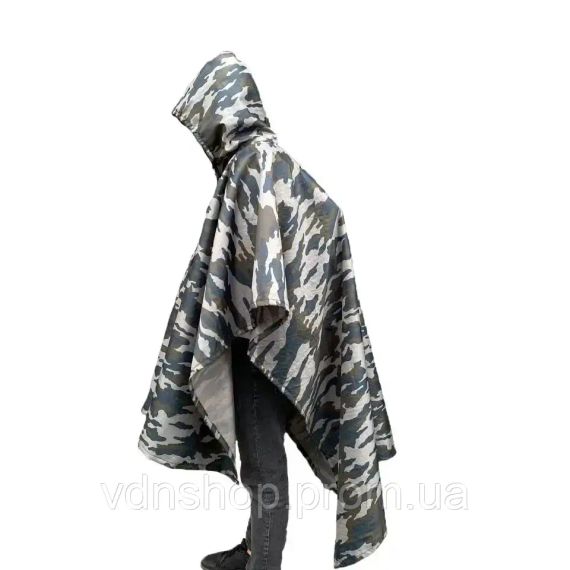 Камуфляжний дощовик військовий, Дощовик Плащ-Намет, Пончо Дощовик для ЗСУ, Дощовик армійський | Зображення 3