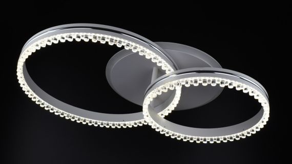 Люстра світлодіодна стельова LED світильник для квартири на стелю лед з пультом 26028 Білий 12х40х61 см. | Зображення 1