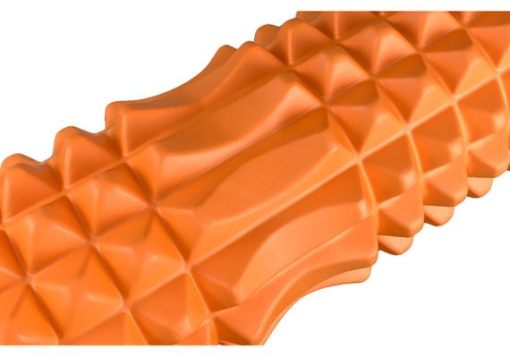 Масажний ролик EasyFit Grid Roller 33 см v.1.2 із заглушками з двох сторін Помаранчевий (EF-2022a-OR) | Зображення 1