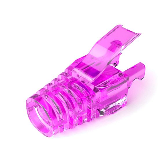 Колпачок изолирующий PiPo RJ-45 Cat.5/Cat.6 (100 шт/уп),Transparent-purple
