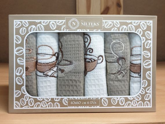 Набір рушників Nilteks 128339 Туреччина 60*40  Вафельное полотно