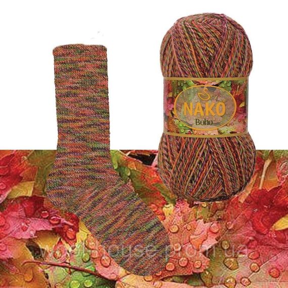 Шкарпеткова пряжа Nako Boho Concept, 87721