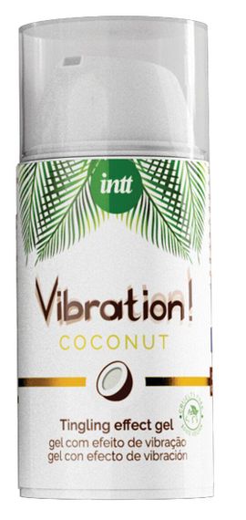 Рідкий вібратор Intt Vibration Coconut Vegan (15 мл) — інтимний збуджуючий гель з ефектом вібрації, кокосовий аромат, 100% вегансь | Зображення 2