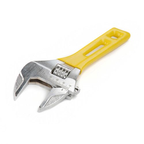 Ключ розвідний укорочений із тонкими губами прогумований CrV 0-34 мм 140 мм СІЛА 3106691