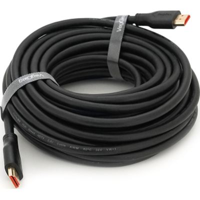 Кабель мультимедийный HDMI M to HDMI M 10.0m V2.0 4K UHD black VEGGIEG (YT-HDMI(M)/(M)HA-10/19716) | Зображення 1