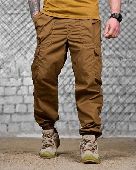 Літні тактичні штани джогери карго койот ДЛ7167