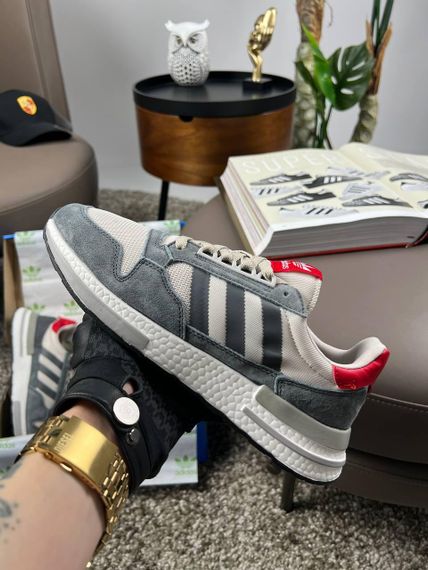 Кроссовки ZX 500 RM Grey Four Scarlet весна / лето / осень A3612 45 28,5 | Зображення 5