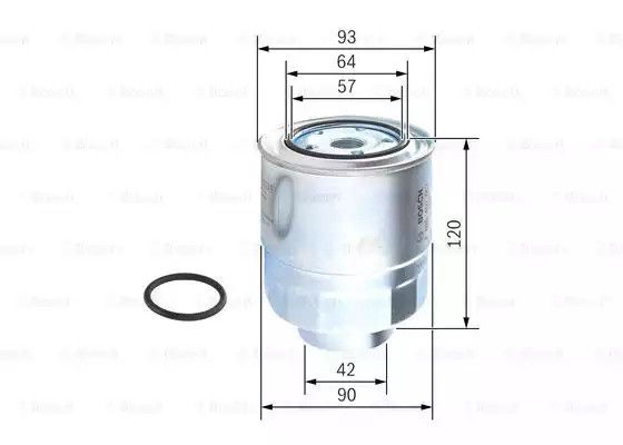 Фільтр паливний HONDA CR-V, BOSCH (F026402063) | Зображення 4