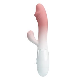 Вібратор-кролик PRETTY LOVE Snappy з реалістичною головкою, рожевий, 19 х 3.2 см sexstyle