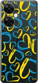 Чехол на OnePlus Nord CE 3 Lite 5G Сердца UA "5292u-3144-17620"