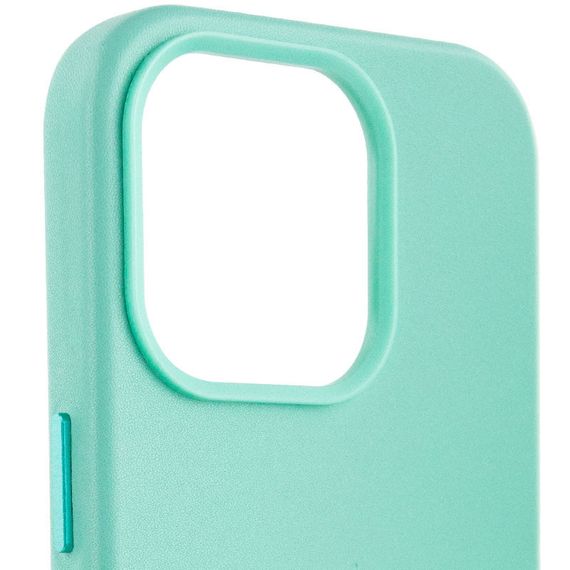 Шкіряний чохол Leather Case (AA Plus) with MagSafe для Apple iPhone 14 Pro Max (6.7") Ice | Зображення 2