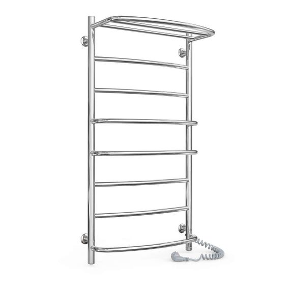 Електрична рушникосушарка Laris Єврофлеш П8 500 х 1000 з полицею Е (підкл. справа) S3