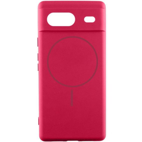 Чехол Silicone Cover Lakshmi Full Camera (AA) with MagFit для Google Pixel 7 Красный / Rose Red