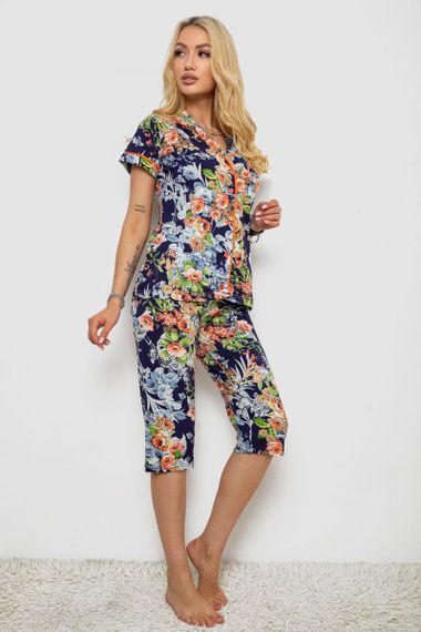 Піжама жіноча, колір синій, 243R19016 | Зображення 2