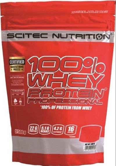 Протеїн Scitec Nutrition 100% Whey Protein Professional 500 g /16 servings/ Kiwi Banana